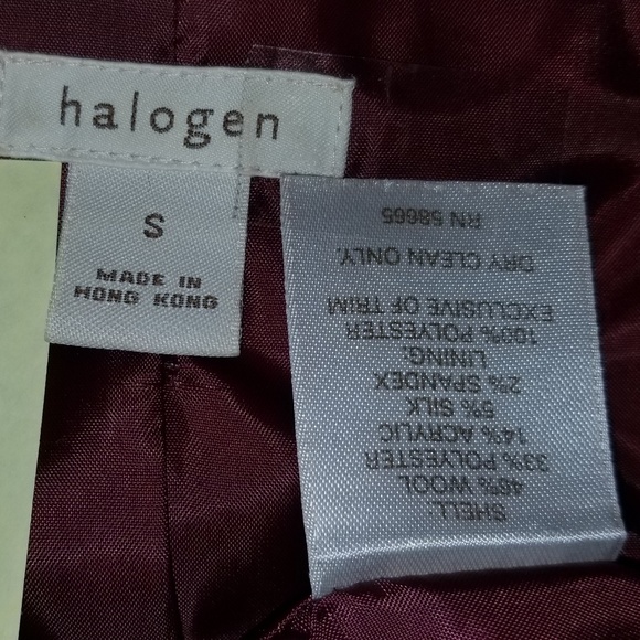 ✅#199 N W/O T Sm Halogen burgundy/off-white tweed - Picture 11 of 12